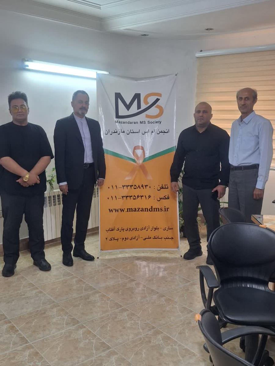 دیدار عضو شورای اسلامی شهر ساری با مسئولان انجمن اماس مازندران